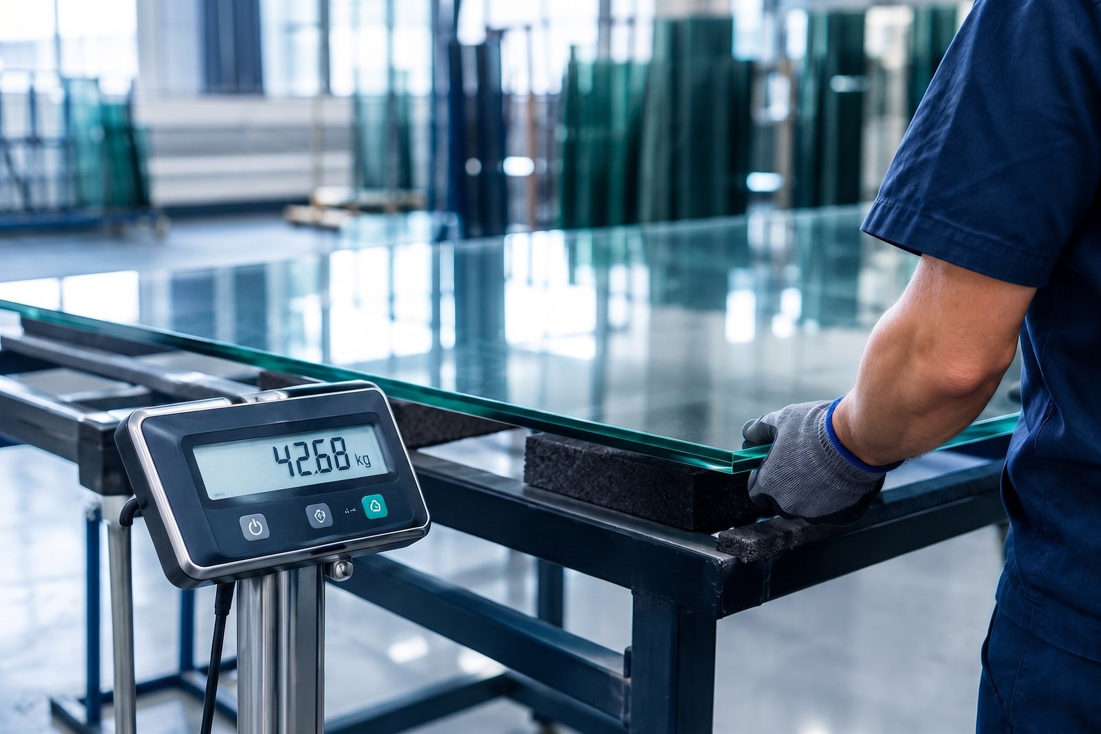 Como calcular o peso do vidro com segurança